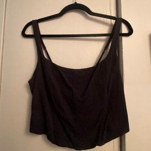 Abercrombie Black Corset Top, Size L